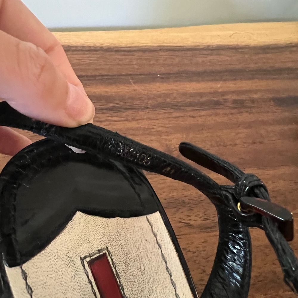 Prada Black Braided Strap Sandals - Picture 4 of 13
